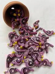 Purple Chidiyaa Buttons