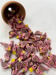 Pink Chidiyaa Buttons