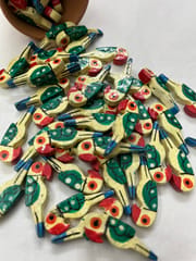 Off White Parrot Buttons