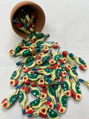 Off White Parrot Buttons