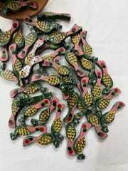 Dark Green Peacock Buttons