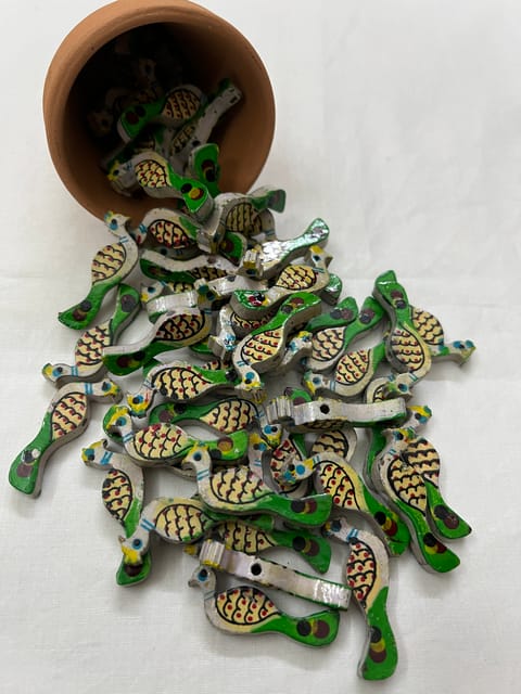 Grey Parrot Buttons