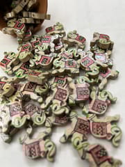 Off White Elephant Buttons