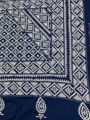 Geometric Kutchwork Saree
