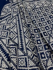 Geometric Kutchwork Saree