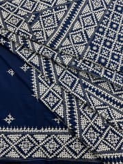 Geometric Kutchwork Saree