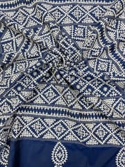 Geometric Kutchwork Saree