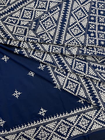 Geometric Kutchwork Saree