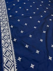 Geometric Kutchwork Saree