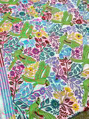 PARROT Theme Kanthawork Saree
