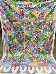 PARROT Theme Kanthawork Saree