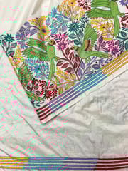 PARROT Theme Kanthawork Saree