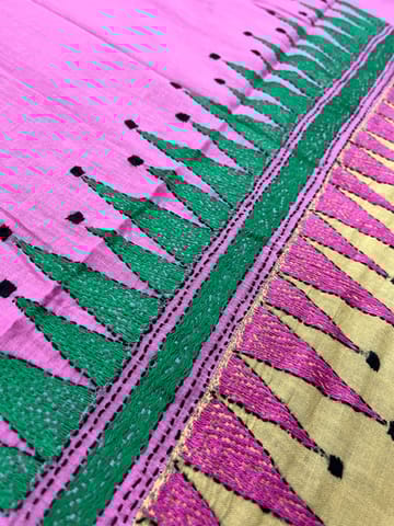 Dual Color Kanthawork Blouse Piece