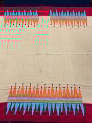 Dual Color Kanthawork Blouse Piece