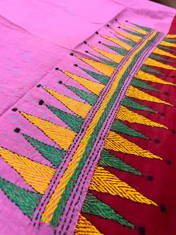 Dual Color Kanthawork Blouse Piece