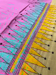 Dual Color Kanthawork Blouse Piece