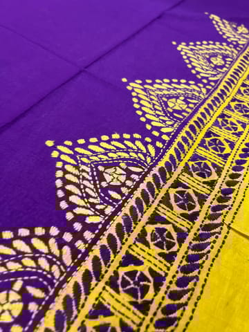 Dual Color Kanthawork Blouse Piece