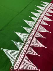 Dual Color Kanthawork Blouse Piece