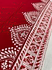 Dual Color Kanthawork Blouse Piece