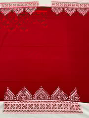 Dual Color Kanthawork Blouse Piece