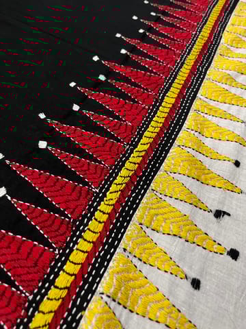 Dual Color Kanthawork Blouse Piece