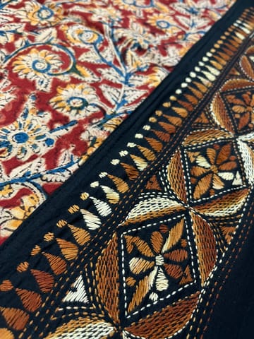 Kalamkari Kanthawork Blouse Piece