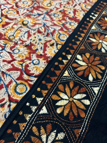 Kalamkari Kanthawork Blouse Piece