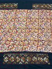 Dual Color Kanthawork Blouse Piece