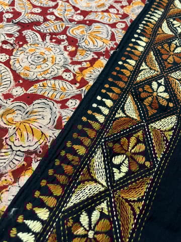 Dual Color Kanthawork Blouse Piece