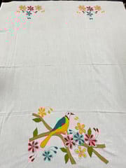 Bird Theme Kanthawork Blouse Piece