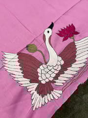 Bird Theme Kanthawork Blouse Piece