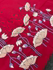 Floral Kanthawork Blouse Piece