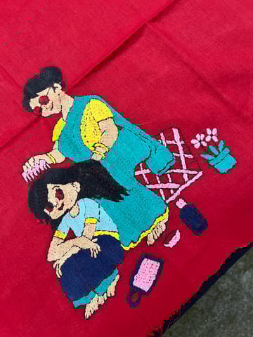 Maa Beti Kanthawork Blouse Piece