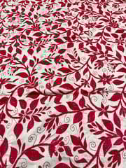 Floral Designer Kanthawork Blouse Piece