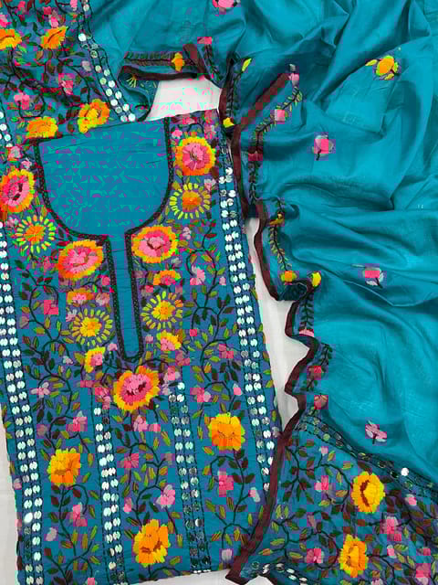 Phulkari Dress Material