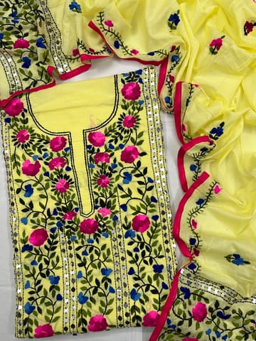 Phulkari Dress Material