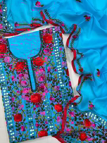 Phulkari Dress Material