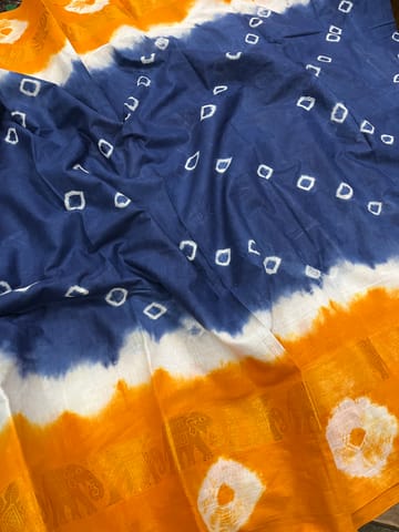 Sungudi Bandhani Saree