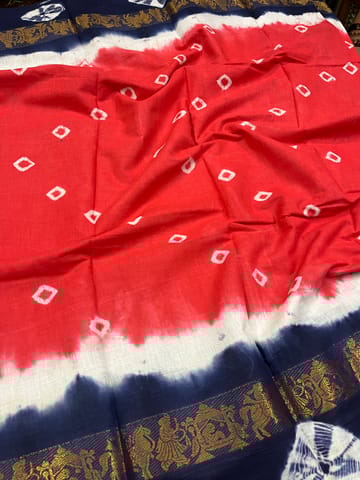 Sungudi Bandhani Saree