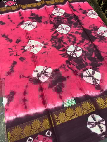 Sungudi Bandhani Saree