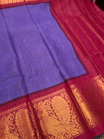 Sungudi Zari Checks Saree