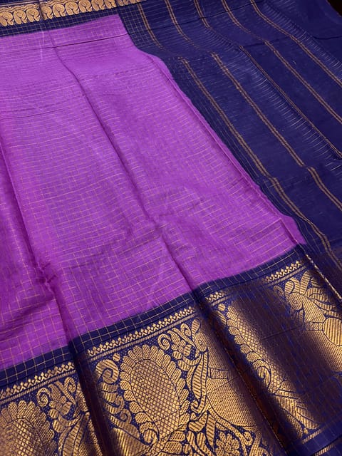 Sungudi Zari Checks Saree