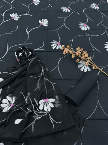 Hand Painted Dress Material