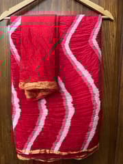 Kota Silk Lehariya Saree