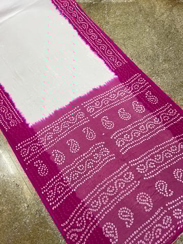 Georgette Bandhani Saree