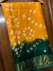 Jacquard Silk Bandhani Saree