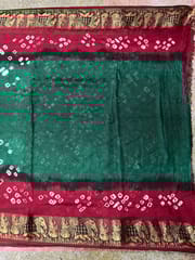 Jacquard Silk Bandhani Saree