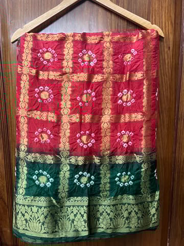 Gharchola Art Silk Bandhani Saree
