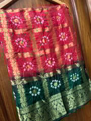 Gharchola Art Silk Bandhani Saree