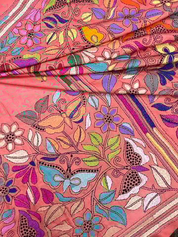 Butterfly Kanthawork Saree